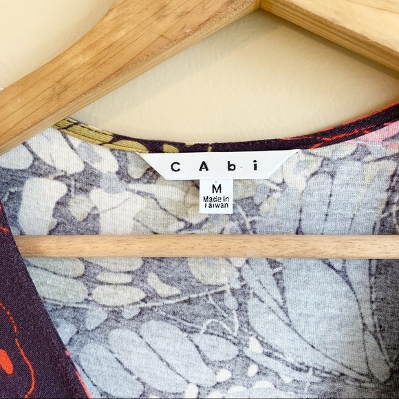 CABI Butterfly Dress V-Neck Jersey Fall Colors MED RELISTED - Picture 3 of 7